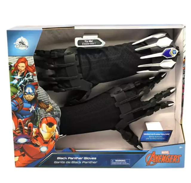 [Disney Store] Black Panther Glove Set with Battle Sounds - New