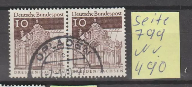 BRD:Nr:490 Paar.voller Stempel Opladen7.1.70 Deutsche Bauwerke(II)