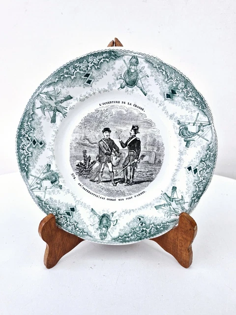 Assiette Creil et Montereau 19ème. - Antiquités Christiaens