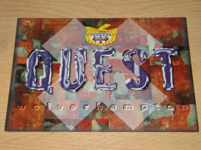 Quest - Wolverhampton - Kenney Ken Grooverider  - 1995 Rave Club Flyer (A5)