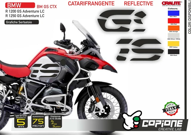 2er Set Tank Aufkleber Für BMW R 1200 GS LC 2013-2016 - Schwarz-Rot Design