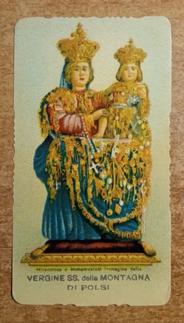 Santino Holy Card Vergine SS. della Montagna di Polsi