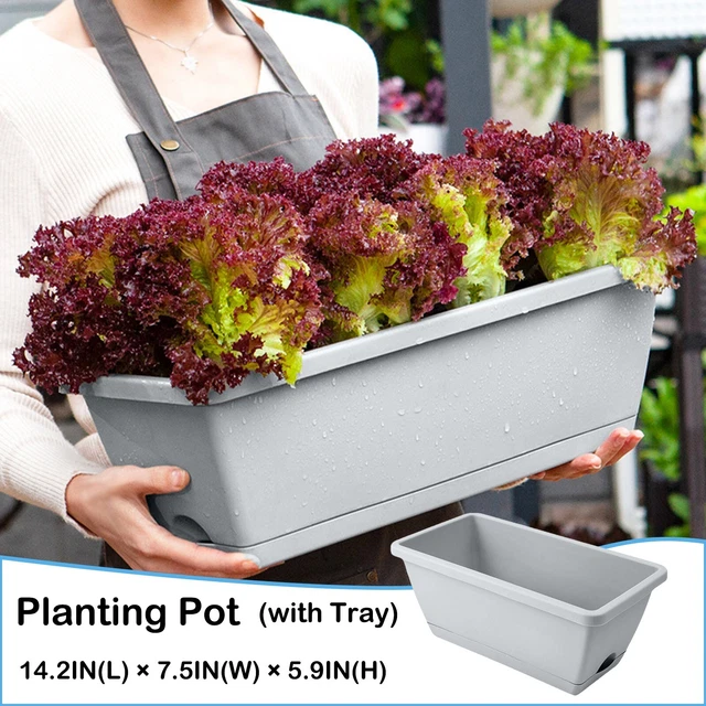 50 Lb Grass Vegetable Planting Pot Plastic Flower Pot Balcony Vegetable Planting