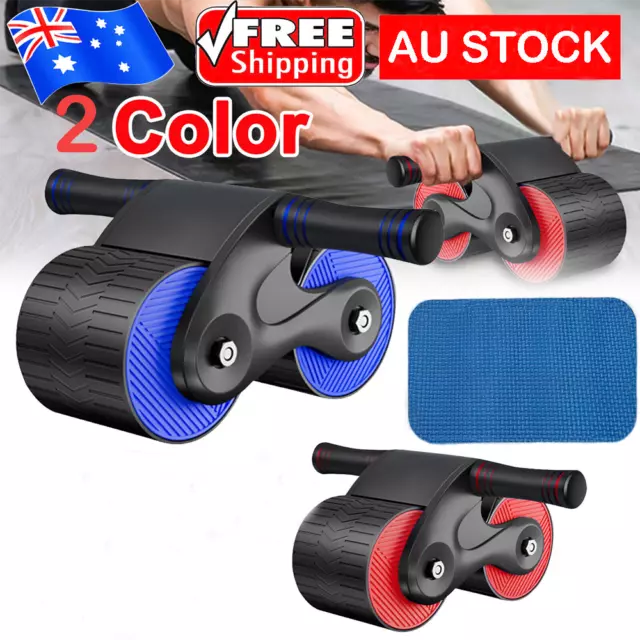 ABS Abdominal Roller Wheel Fitness Waist Core Workout Exercise Wheel Home Gym