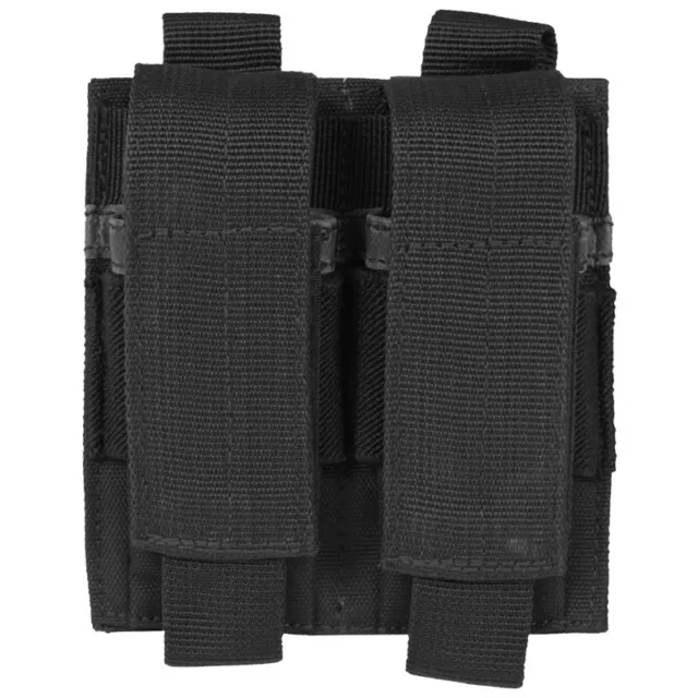 Patrulla Militar Táctica Doble Pistola Porta Cargador Molle Sistema Airsoft Negr