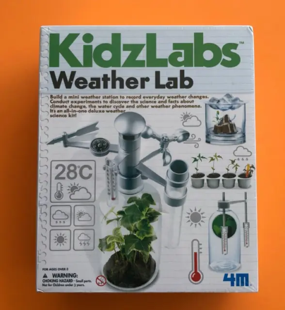 4M KidzLabs Weather Lab Station Sealed New Weather Science Kit Kidz Labs Kids