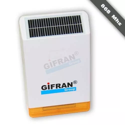 Sirena solare per antifurto casa senza fili 868 mhz con batteria sirene allarme