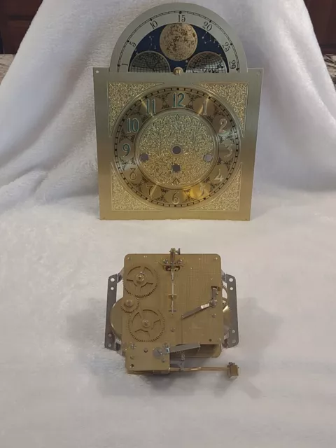 Vintage Franz Hermle #341-020-Clock Movement untestested-As Is - Brass  Germany