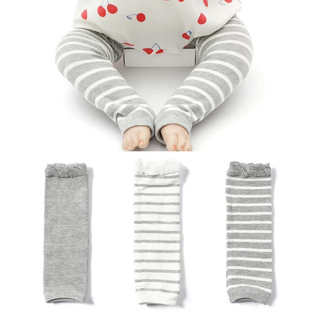 3 PAIRS BABY Knee Pads baby Leggings Cotton Cute Leg Warmers Kids Gilrs