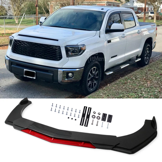 CARBON FIBER TRUCK Front Bumper Lip Spoiler Splitter Body Kit For