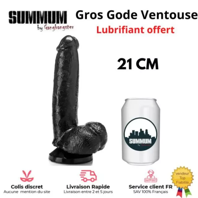 SEXTOY Gros Gode avec Ventouse 21CM Geant Réaliste Enorme XXL Non Vibrant Fist