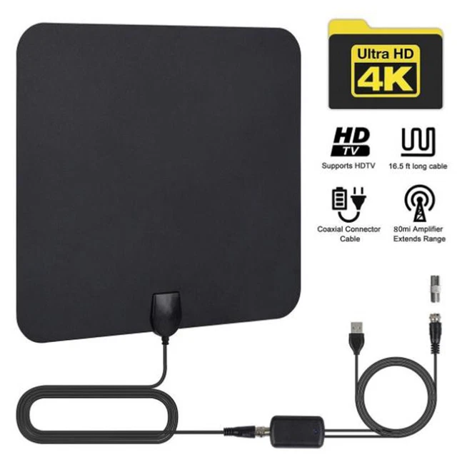 ANTENNA DIGITALE ATSC/DVBT2 TV HD 4K antenna digitale interna HDTV 1080p amplificatore^u EUR 8