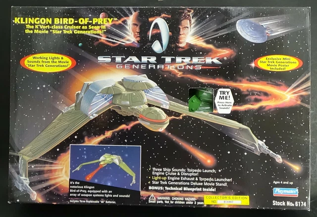 Star Trek – Oiseau De Proie Klingon – Edition Bonus #9 – Position Couchée – 12,7 Cm – Magazine Inclus
