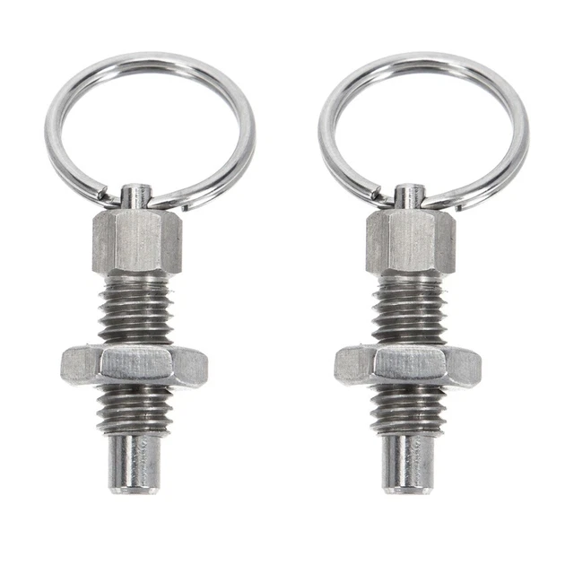 2 pz Pz Anello di Estrazione Indicizzazione Plunger Molla Stubby