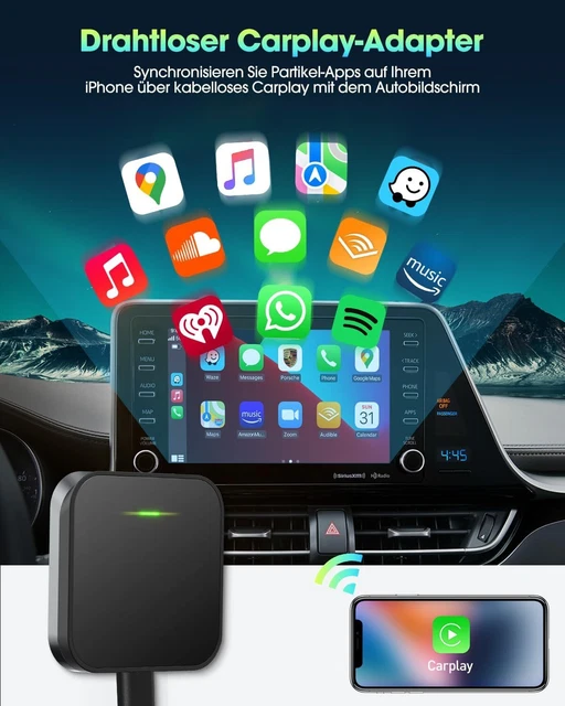 Adattatore Wireless CarPlay Per Auto - Plug & Play, Compatibile Con IPhone - Foto 3