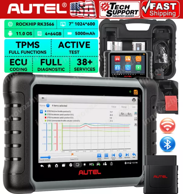 Autel MaxiPRO MP808S-TS Auto Diagnostic Scanner Tool TPMS Programming Key Coding