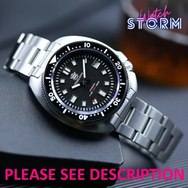 STEELDIVE SD1970 BLACK Captain Willard 200m Auto Diver Watch (New ...