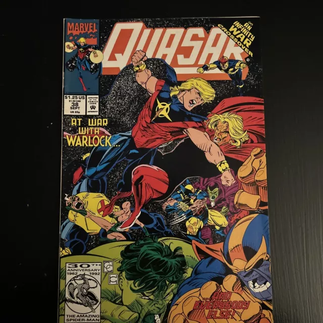 Quasar #38 September 1992 Marvel Comics Warlock An Infinity War Crossover!