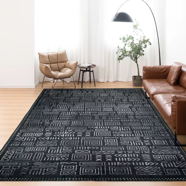 Extra Large Rugs 240x340cm/ Machine Washable/ Moroccan Carpet /Hallway Runners
