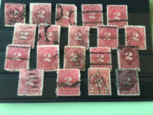 Uunited States postage due used  stamps   Ref A4724