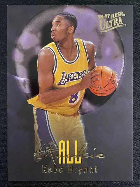 1996 Fleer All-Rookies #3 Kobe Bryant Rookie Los Angeles Lakers HOF