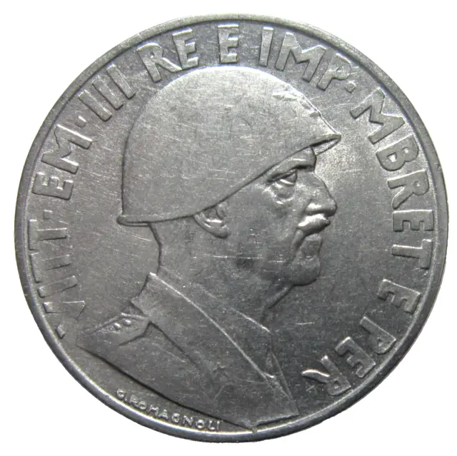 Albania, Italian Occupation. 1 Lek, 1939. Magnetic.