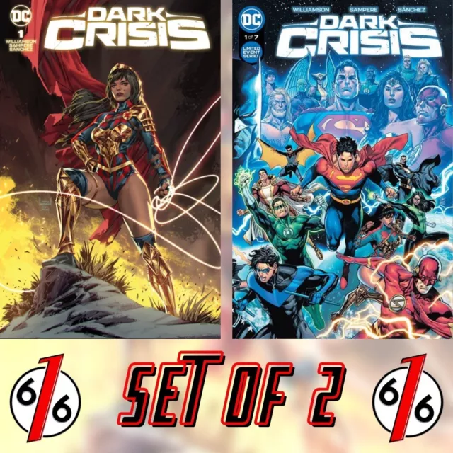🚨🔥 DARK CRISIS #1 SET KAEL NGU 616 Trade Dress Variant & SAMPERE Main Cover