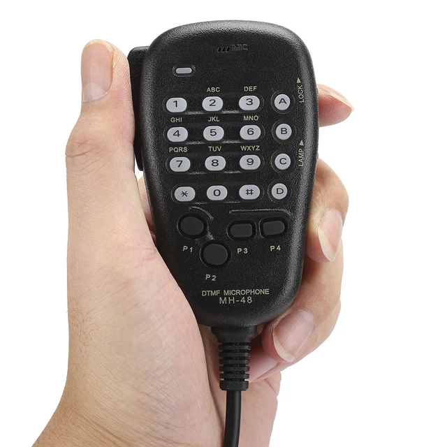 Backlit Handheld Microphone 6PIN DTMF Multifunctional Universal Microphone
