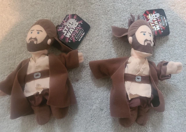 ⭐ Star Wars Qui-Gon Jinn Plush Buddies 7" Soft Toy * Episode 1 * Tagged