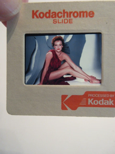 BRIGITTE NIELSEN color slide VINTAGE 1987 PROM SHOT