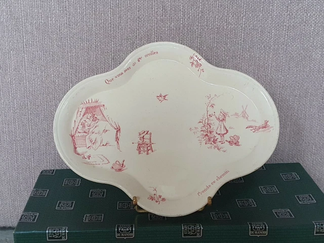 Petit Saladier / Cuvette Dinette Ancienne - Gien - Décor Chaperon Rouge - Rare