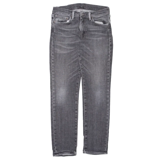 LEVI'S 511 jeans sottili dritti da uomo grigi in denim W29 L32
