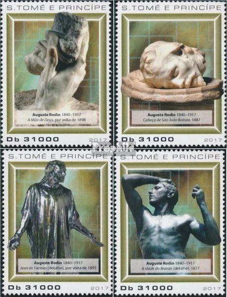 Sao Tomé-et-Principe 2017 – Bloc De 4 Timbres Gustav Klimt – Neuf MNH – Collection Philatélie
