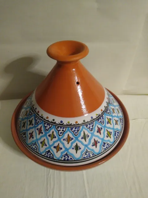 Hand Made and Hand Painted Tagine Moroccan Ceramic Pot for Cooking & Steaming