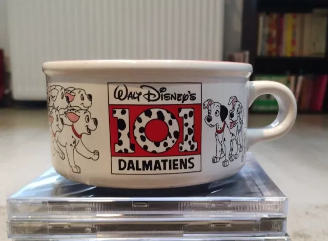 MUG TASSE BOL 101 DALMATIENS DISNEY LARGE GRAND TBE Diamètre 12 cm