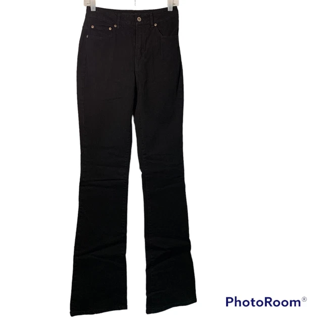 Womyn Montana Bootcut Jeans Womens Black size 2 Tall Casual Pants Denim