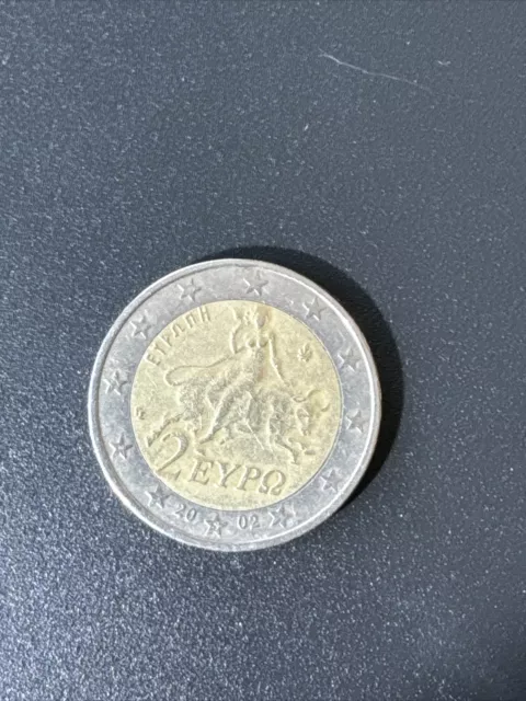 2 EURO Münze Griechenland "Europa" 2002,  mit "S" im Stern Fehlprägung