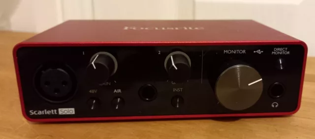 Focusrite Scarlett Solo 3rd Gen USB Audio Interface