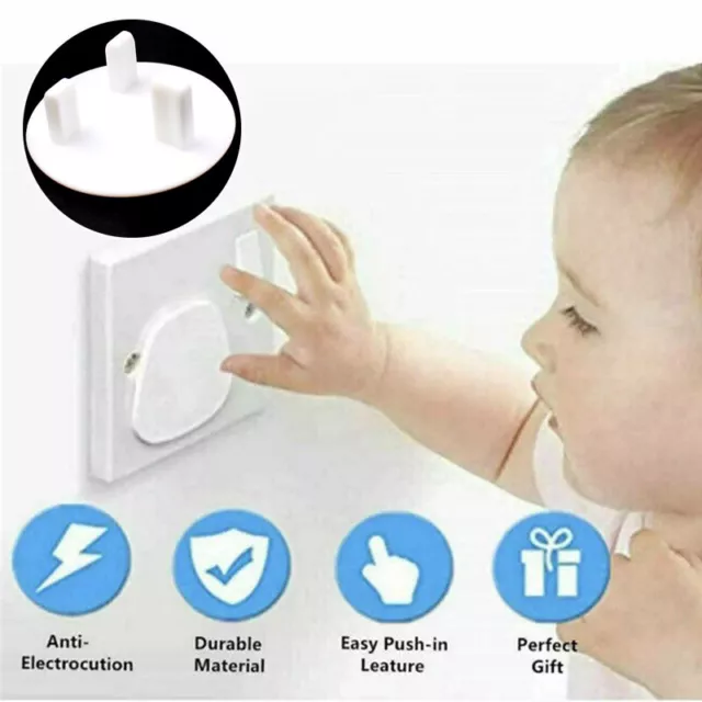 Child Safety UK Plug Socket Covers Inserts Electrical Protector 15pc Guard Mains
