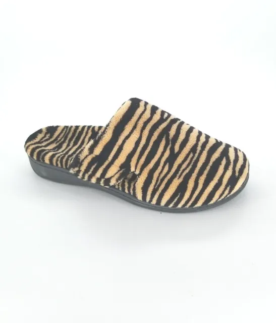 7824 Vionic Womens Indulge Gemma Mule Slipper Natural Tiger Size 9M US