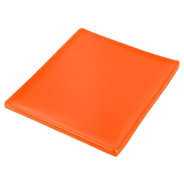 25x22x1cm Motocicletta Sedile Gel Tampone Ammortizzatore Tappetino Arancione