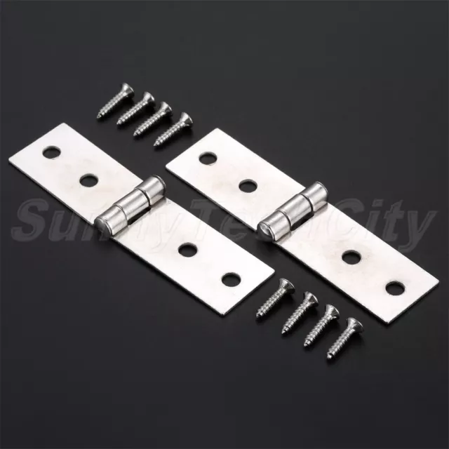 20X Retro Rectangle Chest Door Hinges Cabinet Drawer Cupboard Hinges Hardware