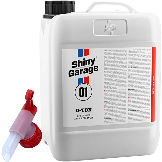 Rimuovi ruggine Shiny Garage D-Tox 5 litri con rubinetto di scarico