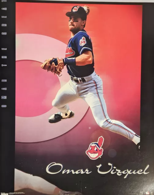 VINTAGE POSTER ~ Omar Vizquel Omar the Great Cleveland Indians 1998 #6024 Costac