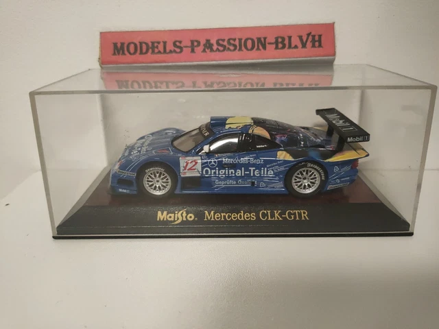 Lot de 3 Mercedes CLK GTR Maisto 1/43