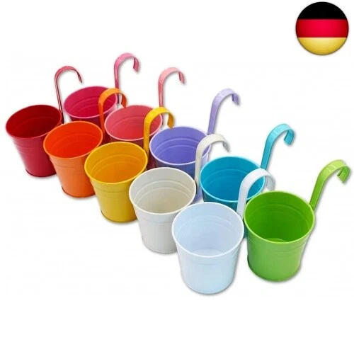 GIOVARA Blumentöpfe zum Aufhängen, Blumentopf hängend mit Ablaufloch, 10 Stück B