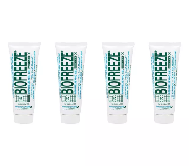 Biofreeze Schmerzlinderndes Gel bei Arthritis Rücken und Muskelschmerzen 4x118ml