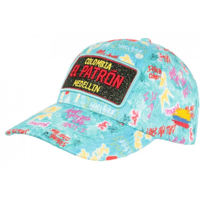 Bob El Patron Bleu Turquoise à Strass - Taille Unique, Streetwear Colombie, Neuf Avec étiquettes