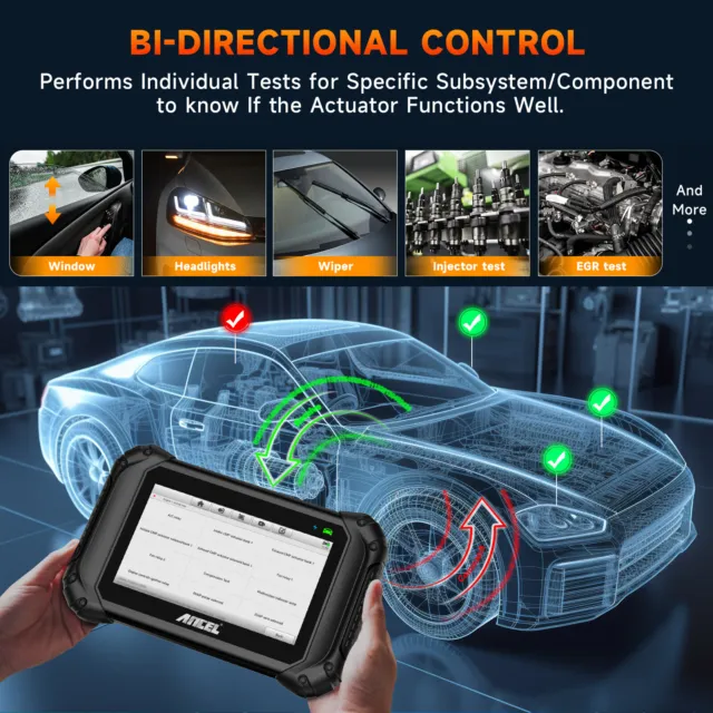 2024 ANCEL V5 BT KFZ OBD2 Diagnosegerät Auto Scanner ALLE System Bluetooth DE 2