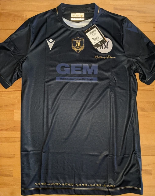 Karlsruher SC Sondertrikot Fusion 70 Jahre Macron Größe XL +NEU+